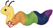 A drawing of the inchworm Beanie Baby. It links to its creator's website.